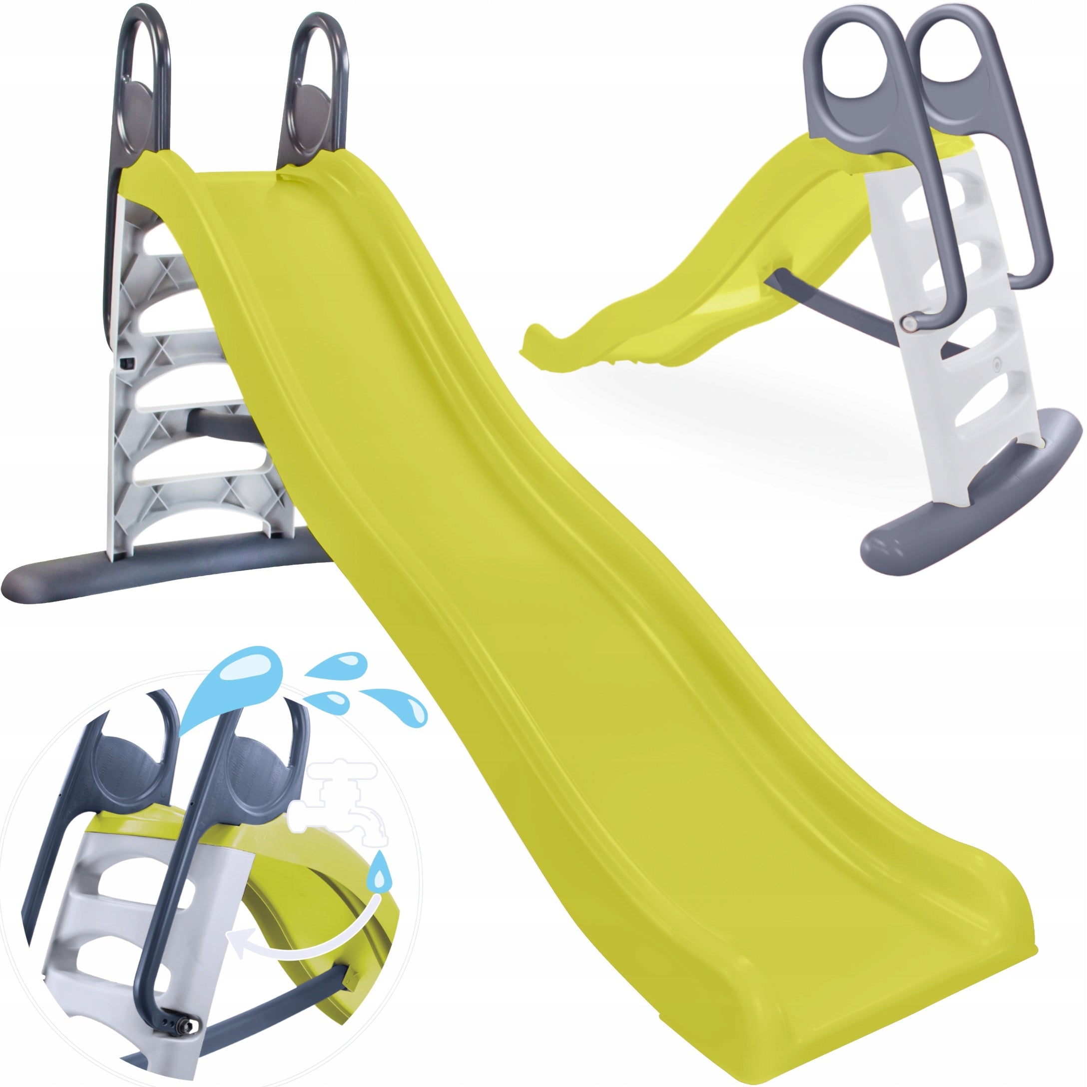 GARDEN SLIDE FOR CHILDREN WITH WATER SPRAY XXL 2m MOCHTOYS Poland