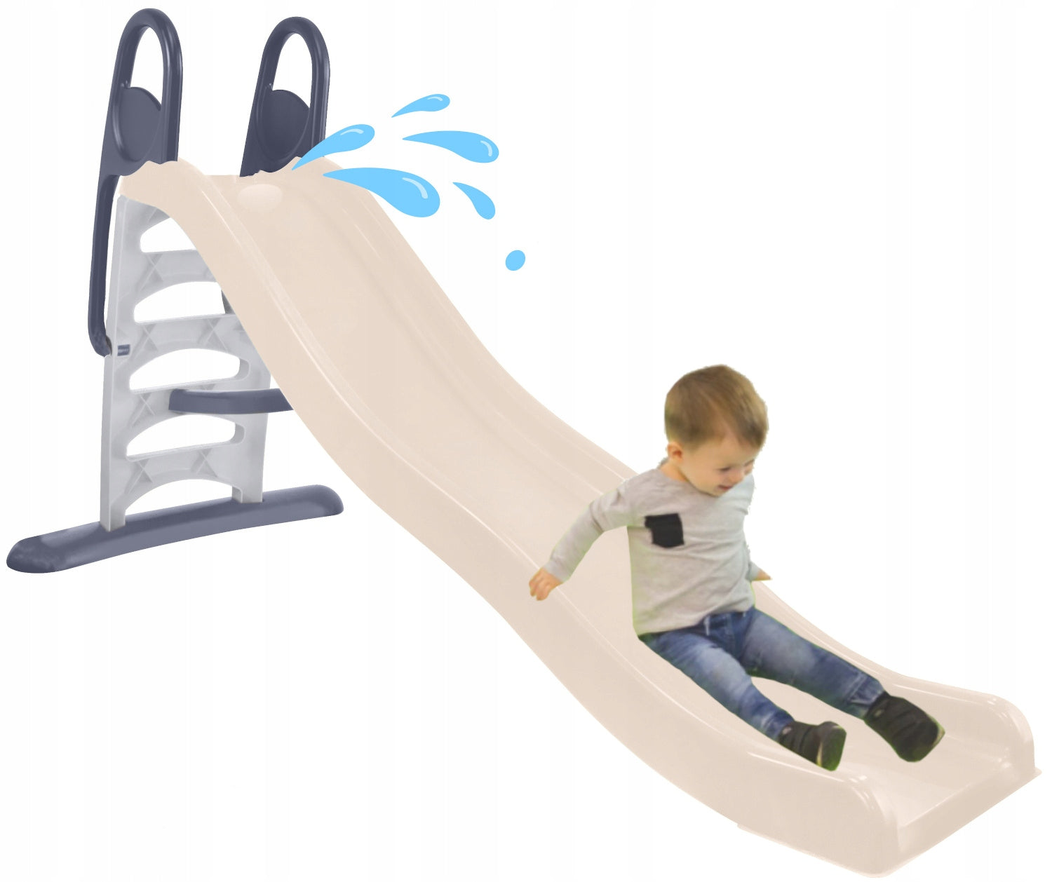 GARDEN SLIDE FOR CHILDREN WITH WATER SPRAY XXL 2m MOCHTOYS poland EAN (GTIN) 5907442130126
