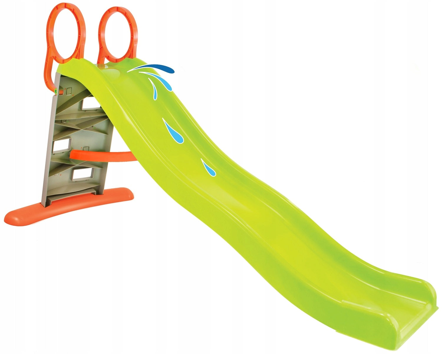 GARDEN SLIDE WITH CLIMBING WALL AND WATER SPRAY XXL 2m Color multicolor