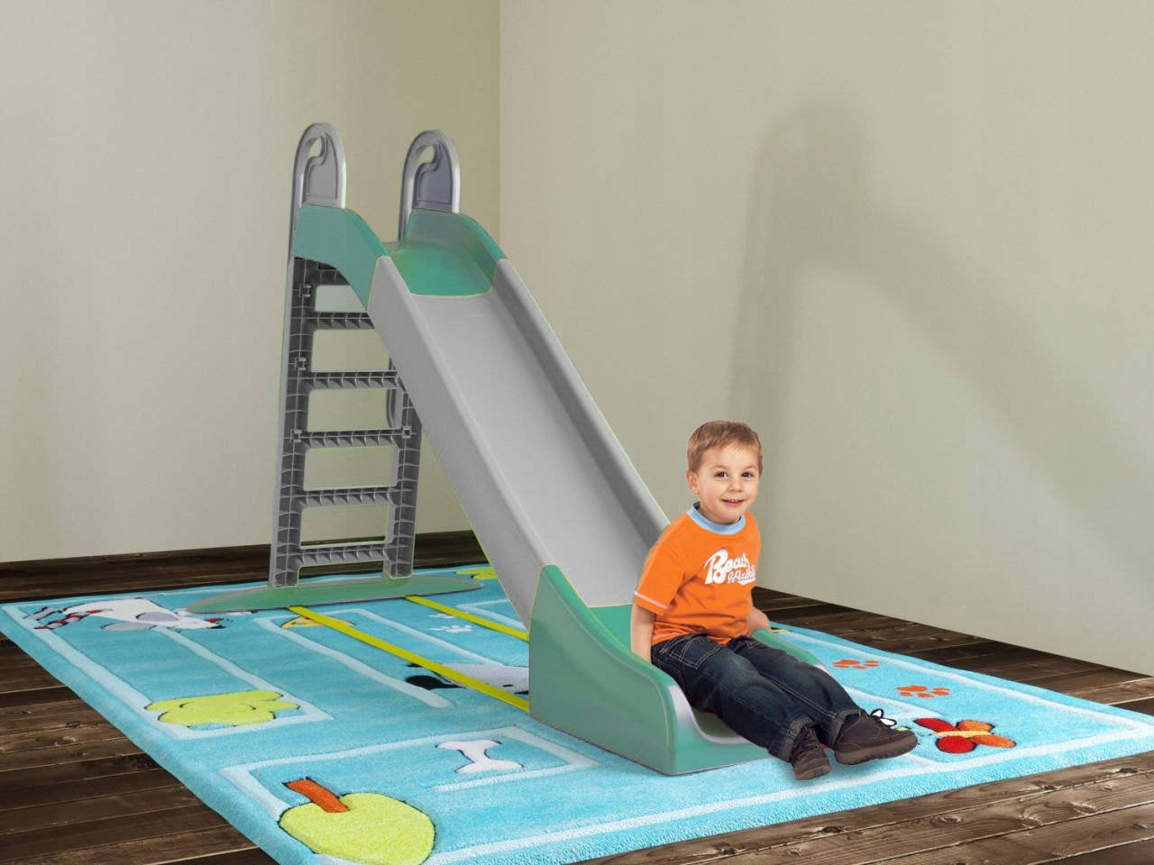 GARDEN SLIDE WITH LADDER SLIDE SOLID LARGE 243CM Kind to be assembled