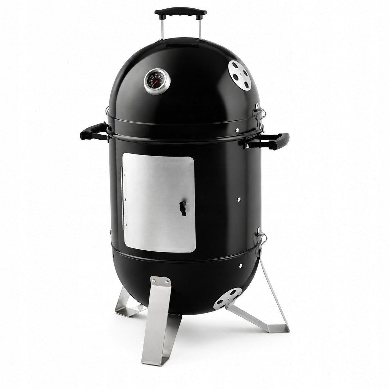 GARDEN SMOKEHOUSE GRILL 2IN1 Ø40 CM 3 GRATES WITH CARBON THERMOMETER Manufacturer code 38464