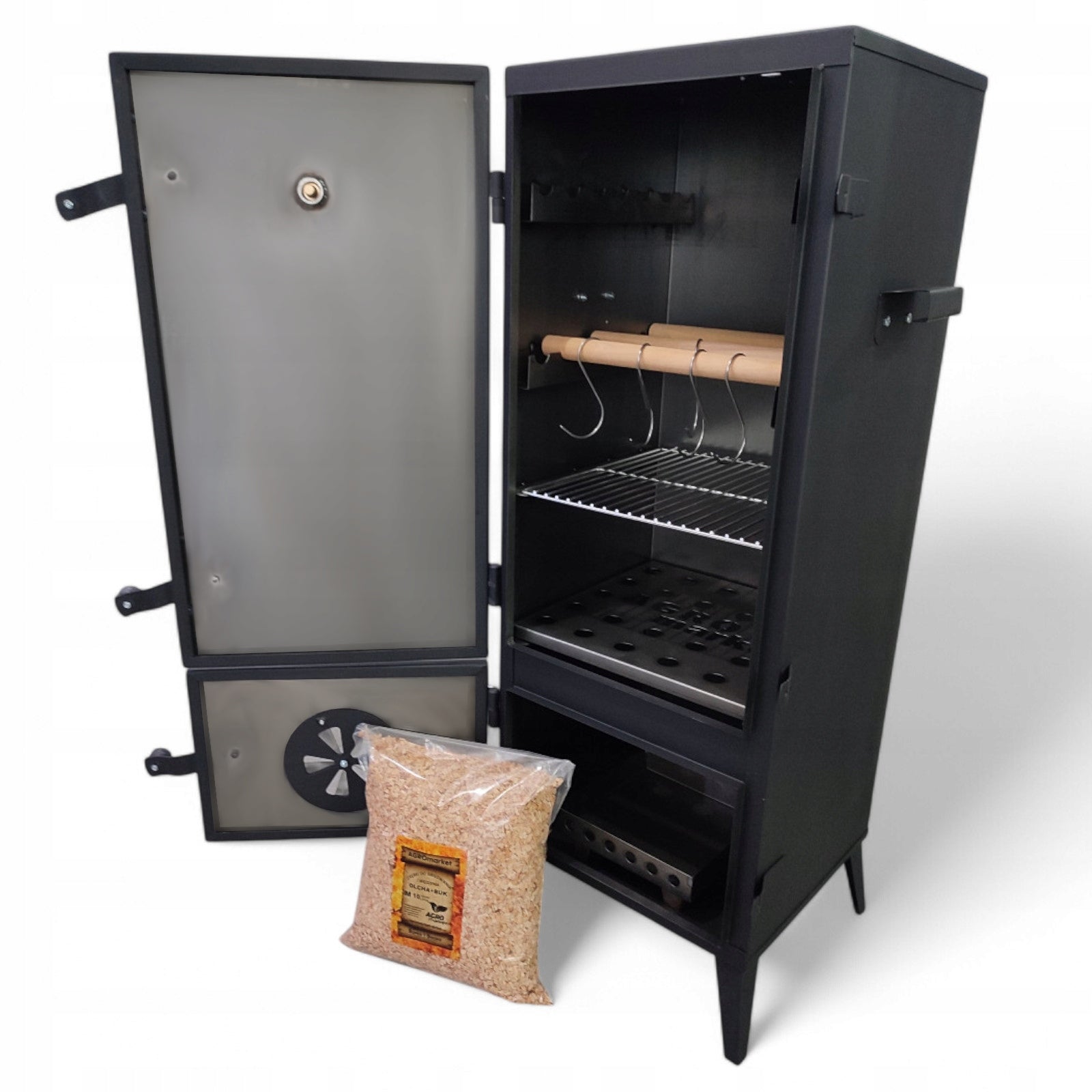 GARDEN SMOKEHOUSE METAL STEEL SMOKER