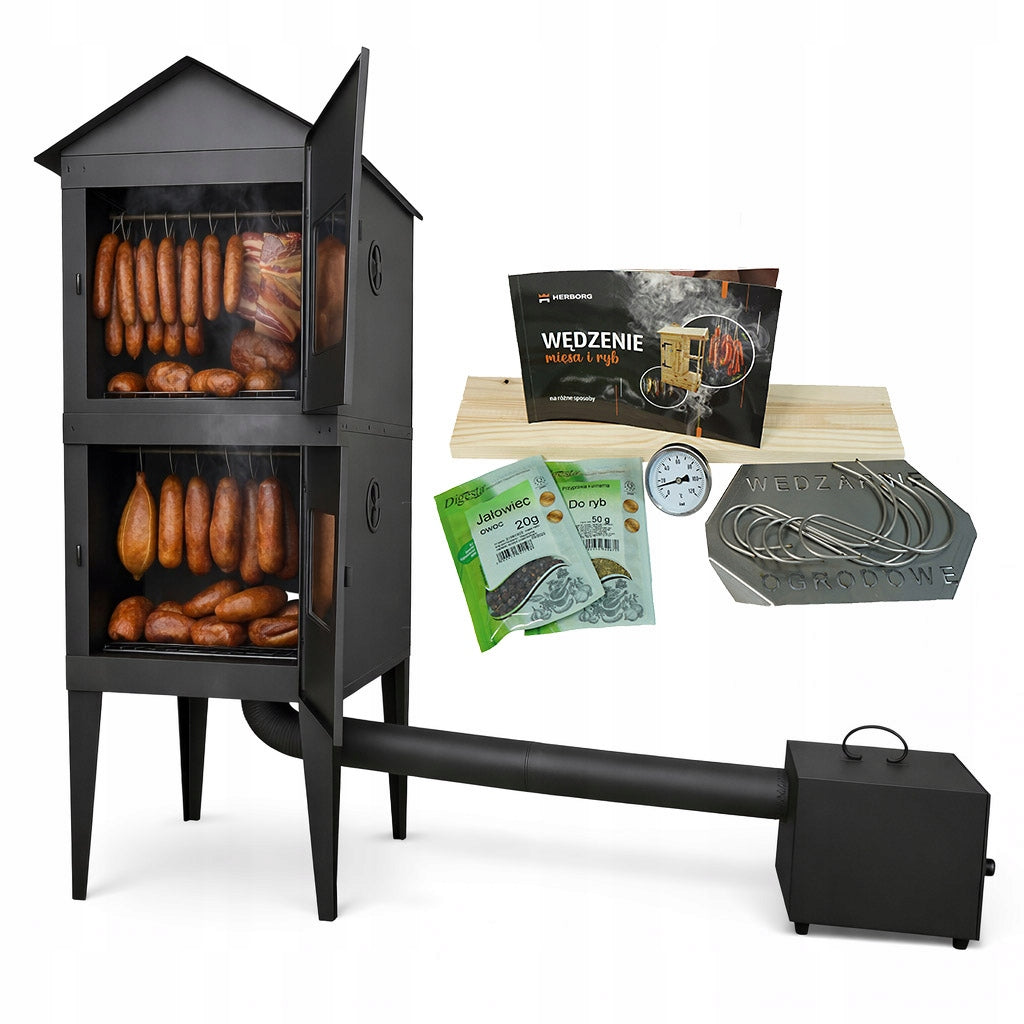 GARDEN SMOKER LARGEST METAL SMOKEHOUSE ELITE PRO 3.0 FREEBIE XXXL