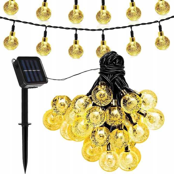 GARDEN SOLAR GARLAND OUTDOOR LIGHTS 30x LED BULBS 450CM WARM EAN (GTIN) 5902340681558