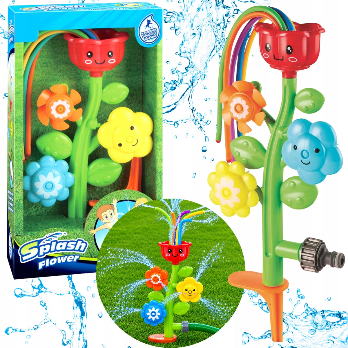 GARDEN SPRINKLER MERRY FLOWER FOUNTAIN SPRAY FOR GARDEN