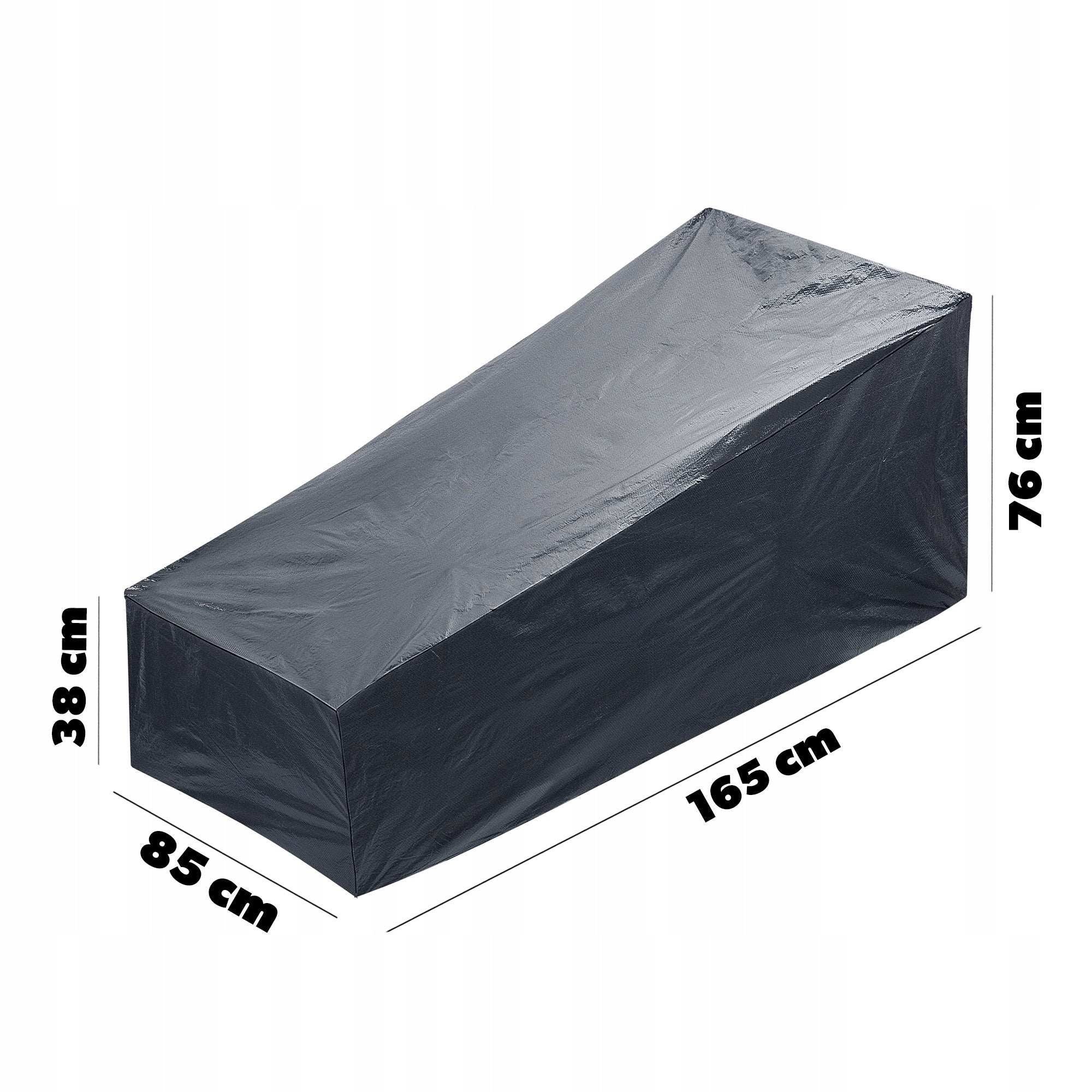 GARDEN SUN LOUNGER COVER PROTECTIVE TARPAULIN WATERPROOF CASE 165x85cm Manufacturer code K8404