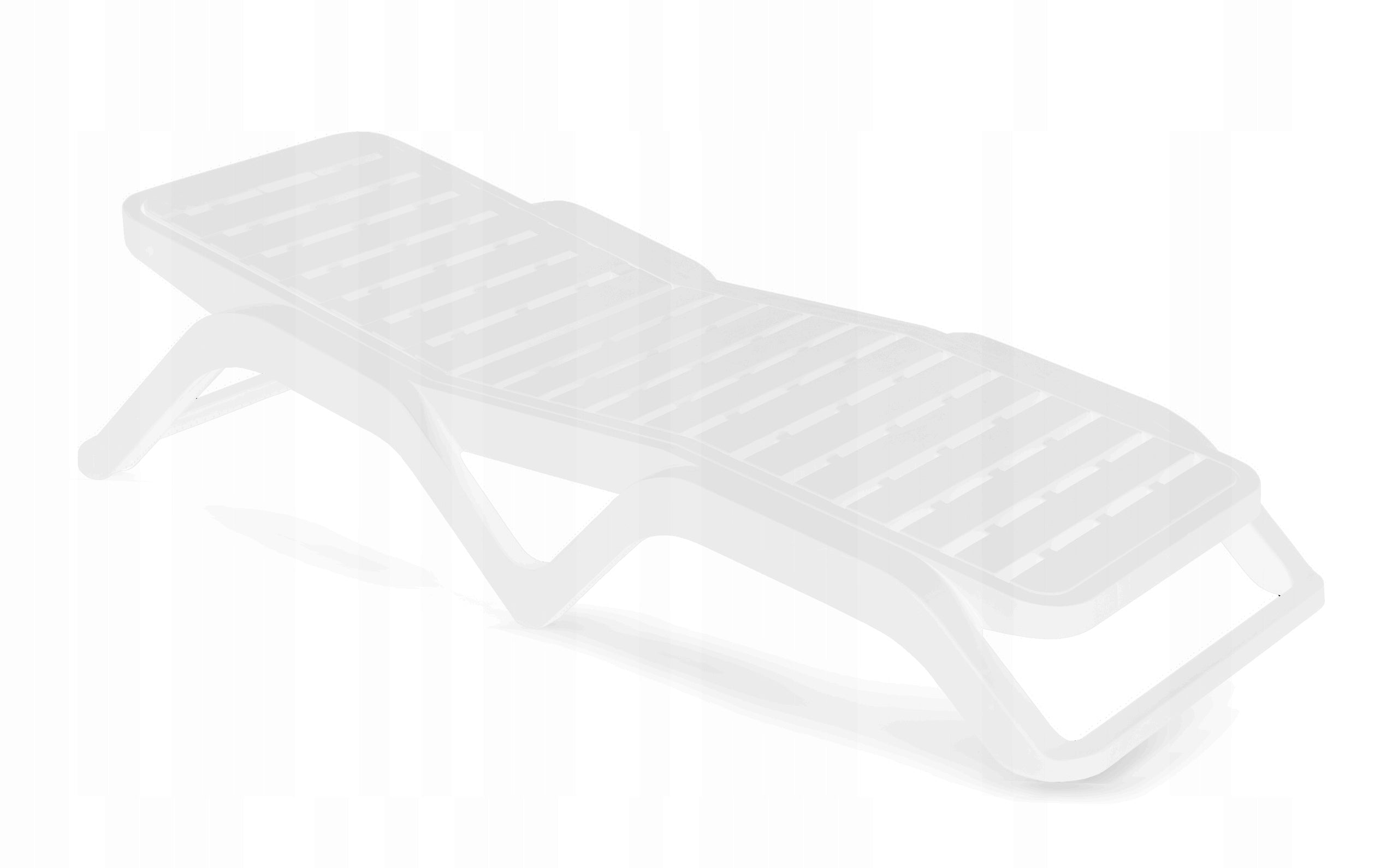 GARDEN SUN LOUNGER POOL ROCCO ADJUSTABLE WHITE Color multicolor