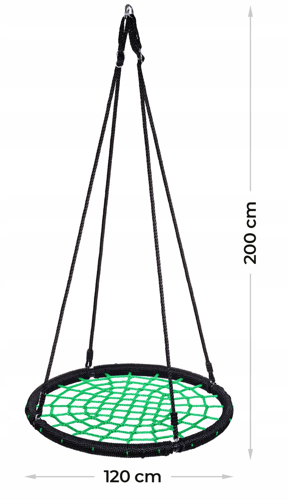 GARDEN SWING 120cm FOR CHILDREN STORK NEST HANGING CHAIR GREEN Manufacturer Slogen