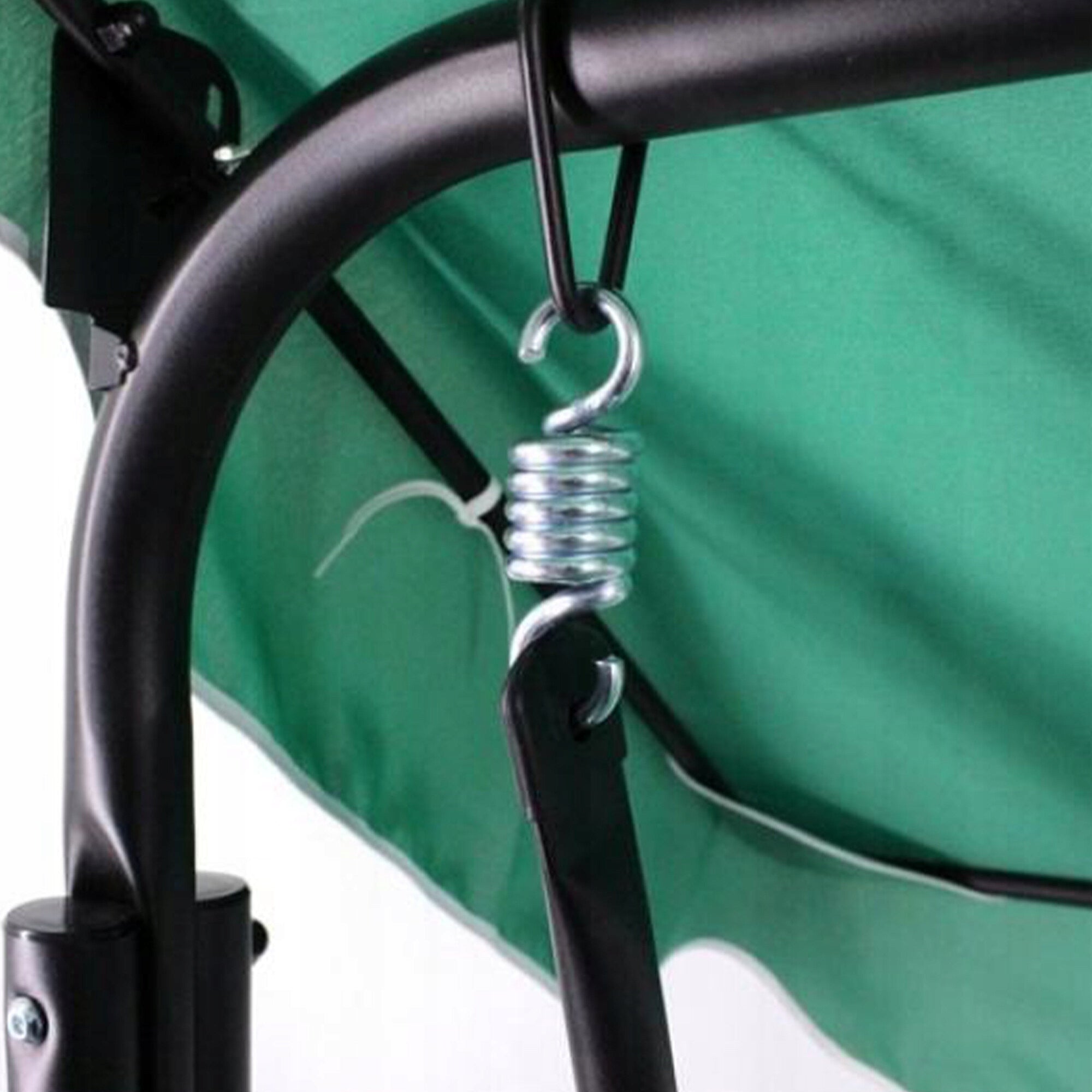 GARDEN SWING 170 x 110 x 153 CM DARK GREEN WITH CUP STANDS Material of manufacture metal