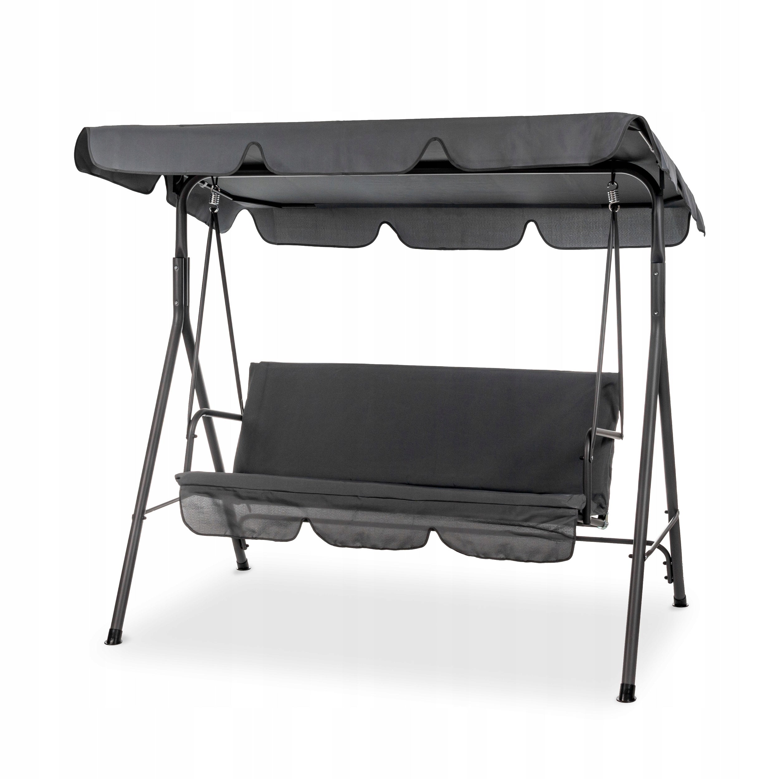 GARDEN SWING 3-PERSON rocking bench terrace CANOPY freestanding mattress