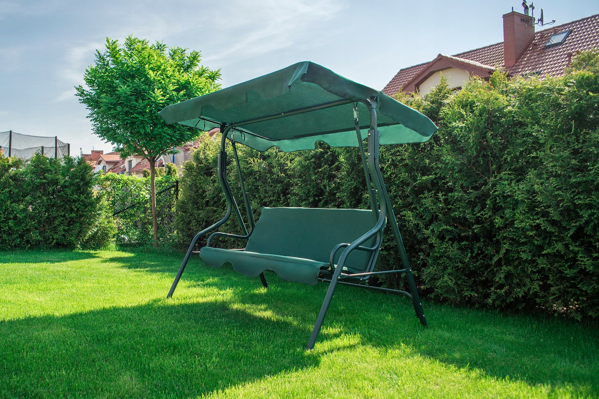 GARDEN SWING 3-SEAT ROCKING BENCH + MATTRESS Kind freestanding