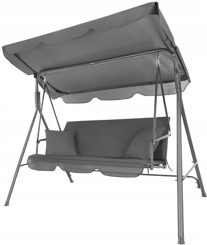 GARDEN SWING 3-SEAT ROCKING BENCH + MATTRESS Seat width 45 cm
