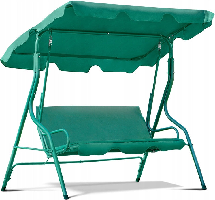 GARDEN SWING 3-SEAT ROCKING BENCH + MATTRESS