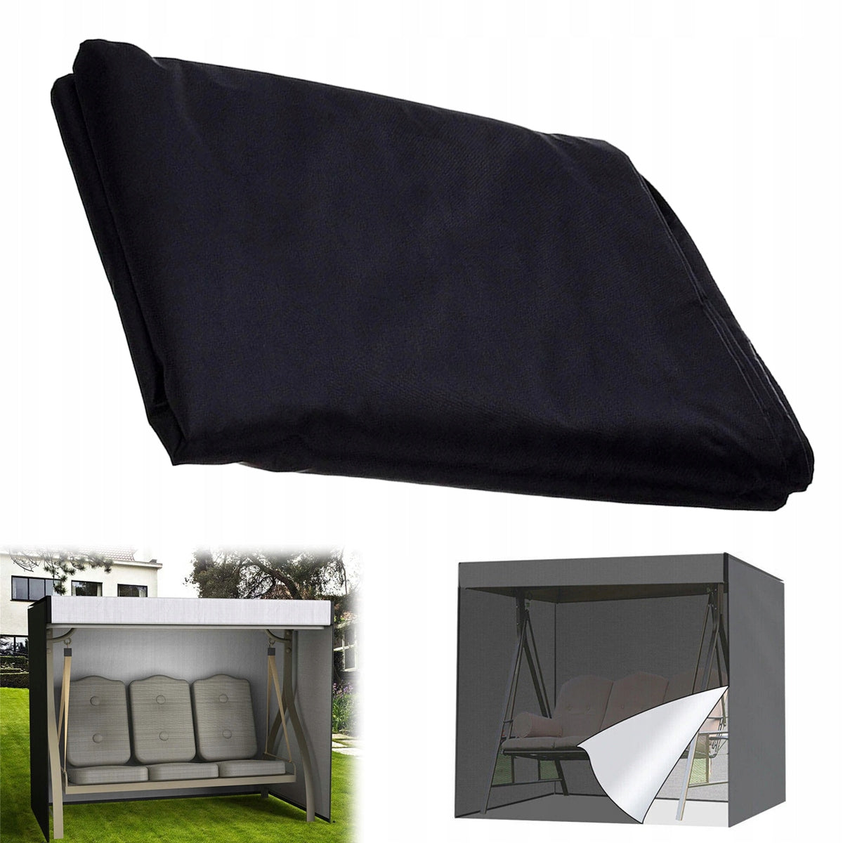 GARDEN SWING COVER Waterproof For Garden Bench 220*125*170CM