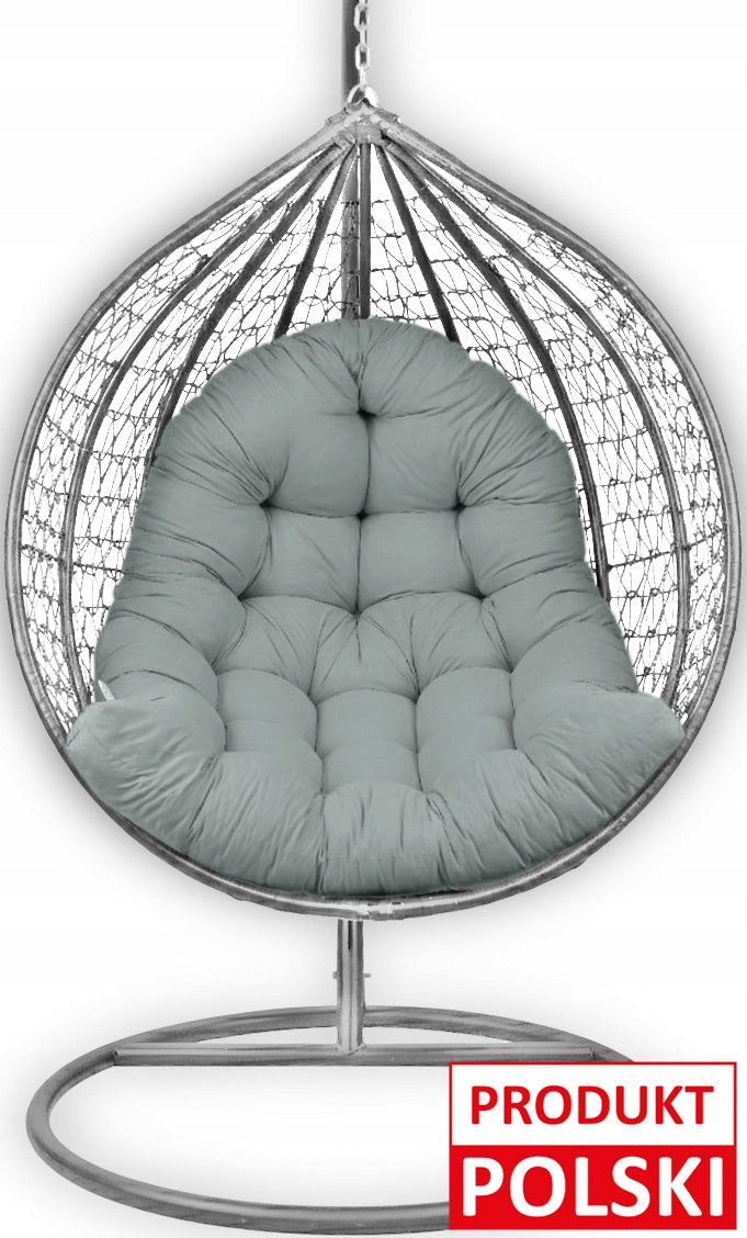 GARDEN SWING CUSHION HANGING CHAIR - THICK GREY AMPO Manufacturer Ampo