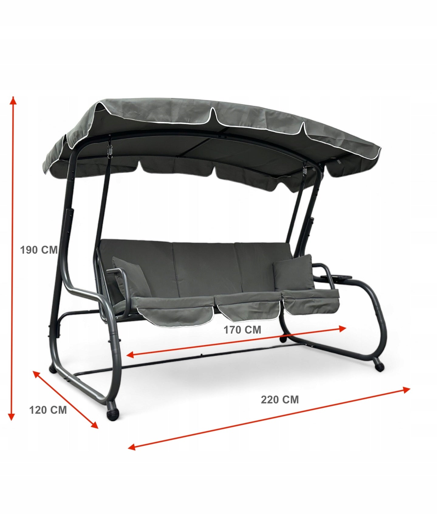 GARDEN SWING FOLDING 4026 XXL, LARGE, ROCKING, GREEN IdealGraden Line IdealGarden