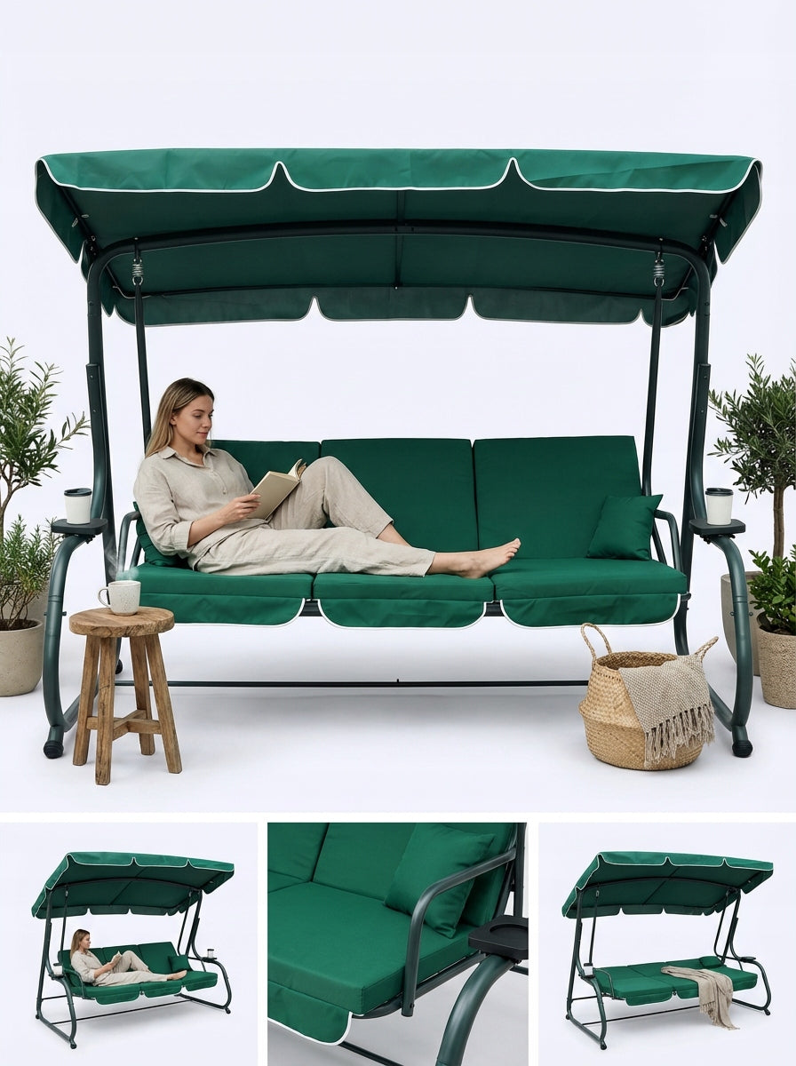 GARDEN SWING FOLDING 4026 XXL, LARGE, ROCKING, GREEN IdealGraden Manufacturer code MAS-4026