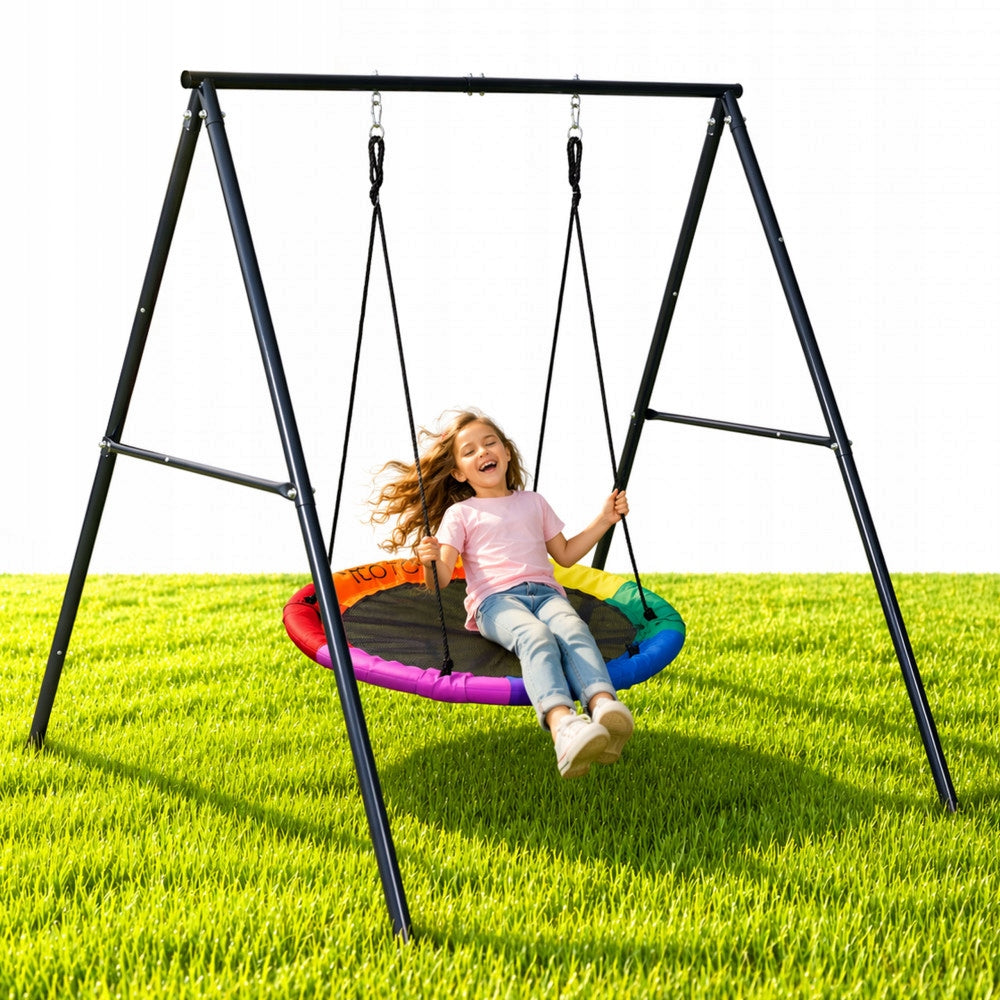 GARDEN SWING FOR CHILDREN NEST 100 CM STEEL STELAZ Seat length 100 cm