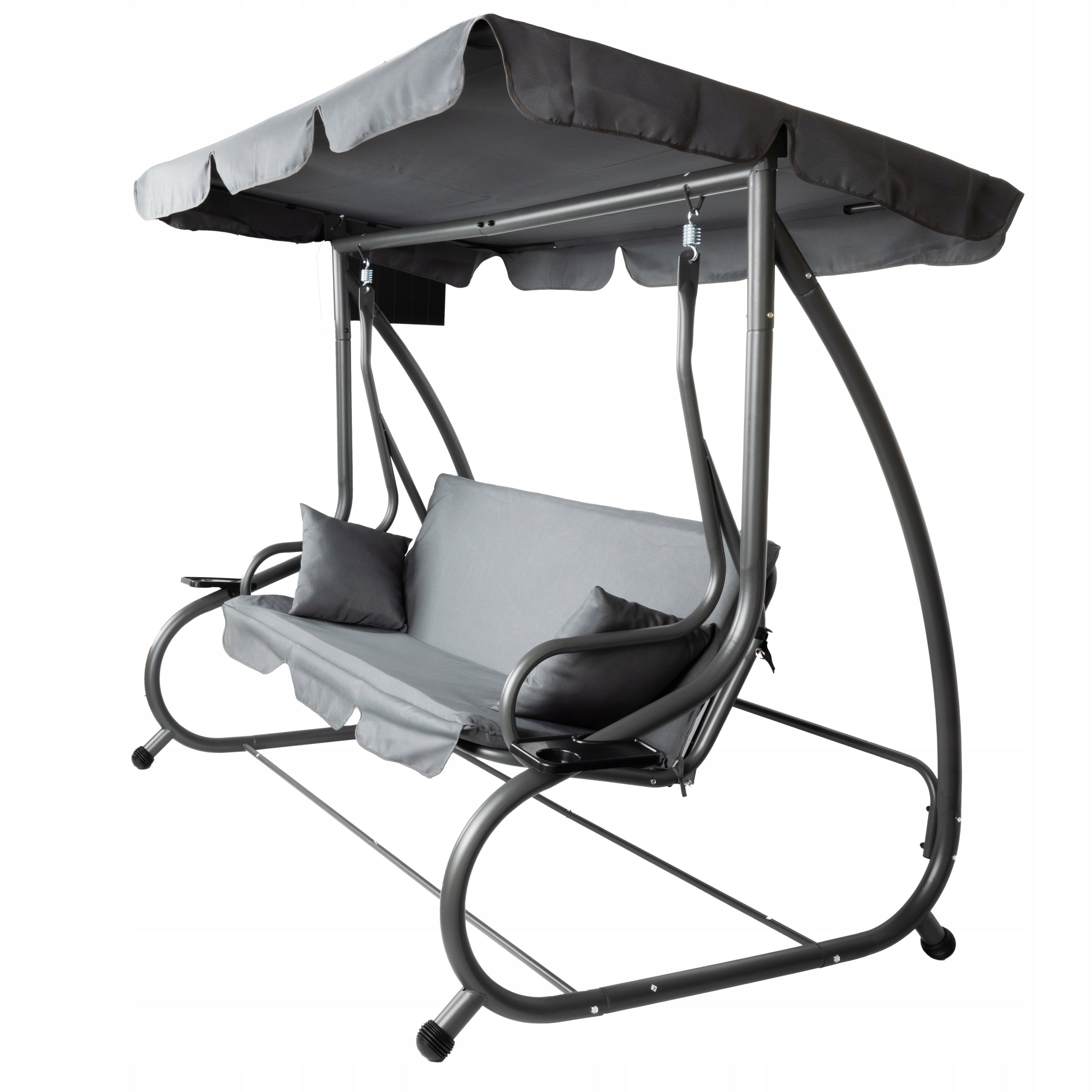GARDEN SWING METAL FREESTANDING FOLDING BOKATO WITH VISOR GREY Manufacturer Rino