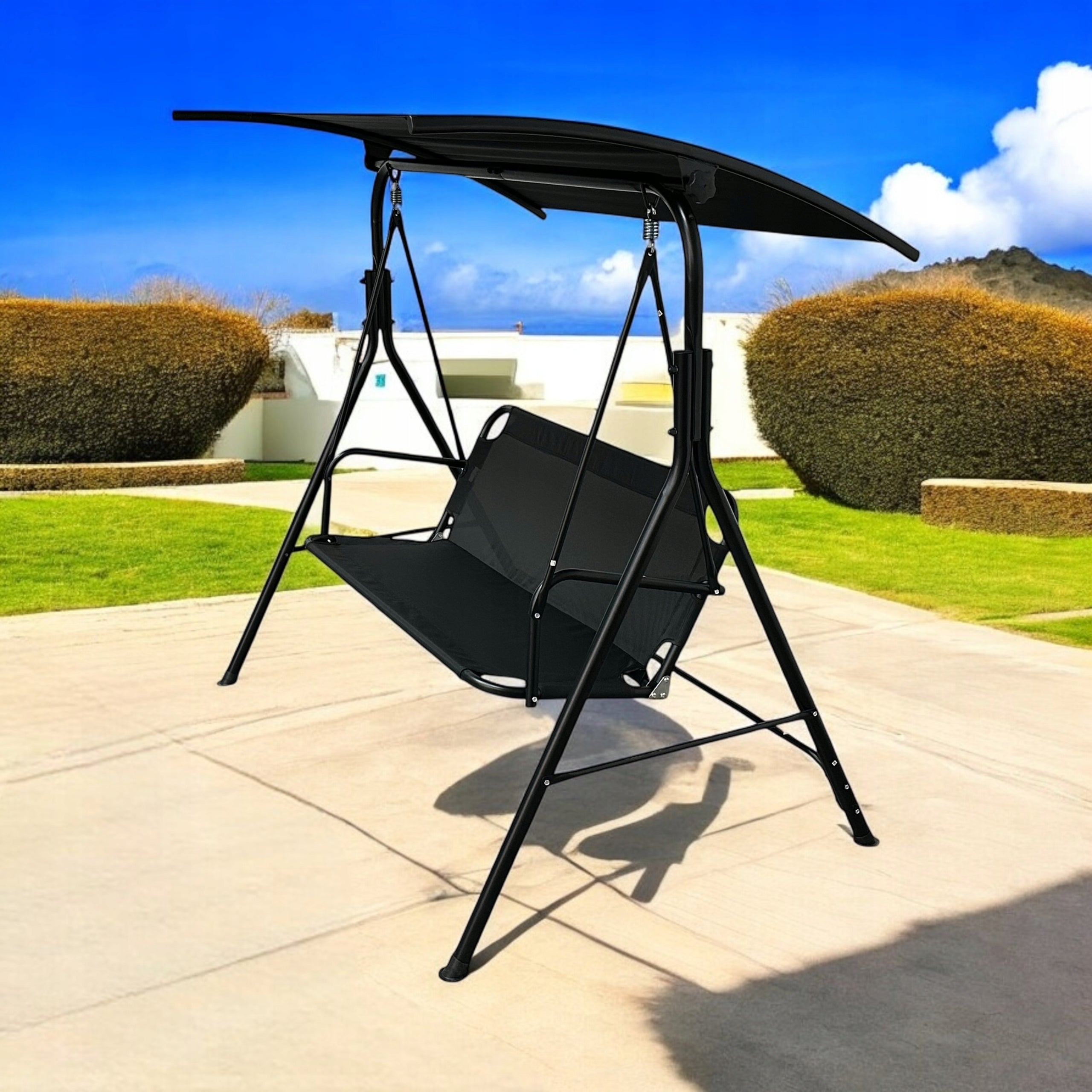 GARDEN SWING MTG 4006 ROCKING FREESTANDING 3 SEATER BLACK Kind freestanding