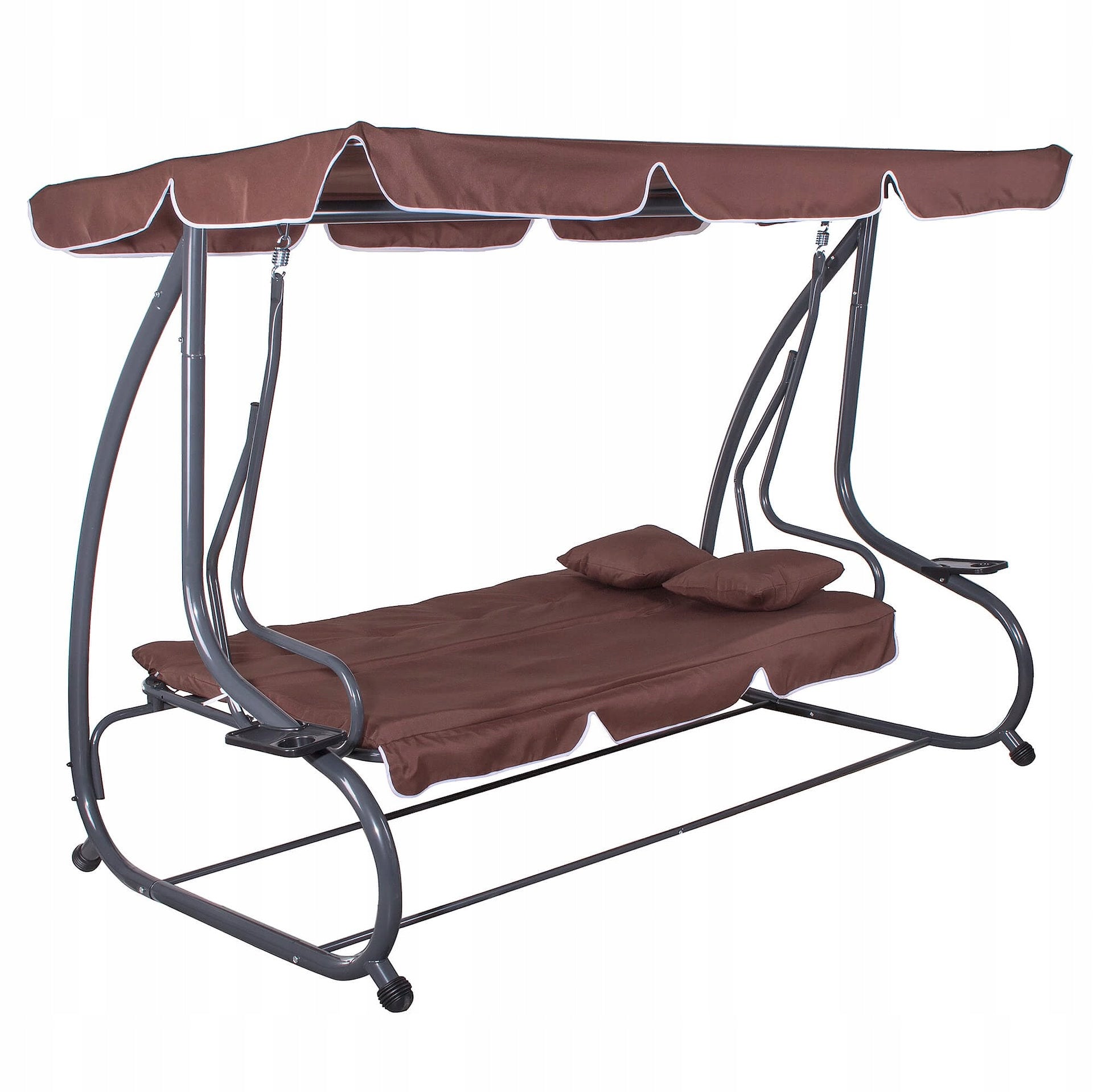 GARDEN SWING ROCKING BENCH 4 SEATER FOLDING 2in1 + VISOR MATTRESS Style modern