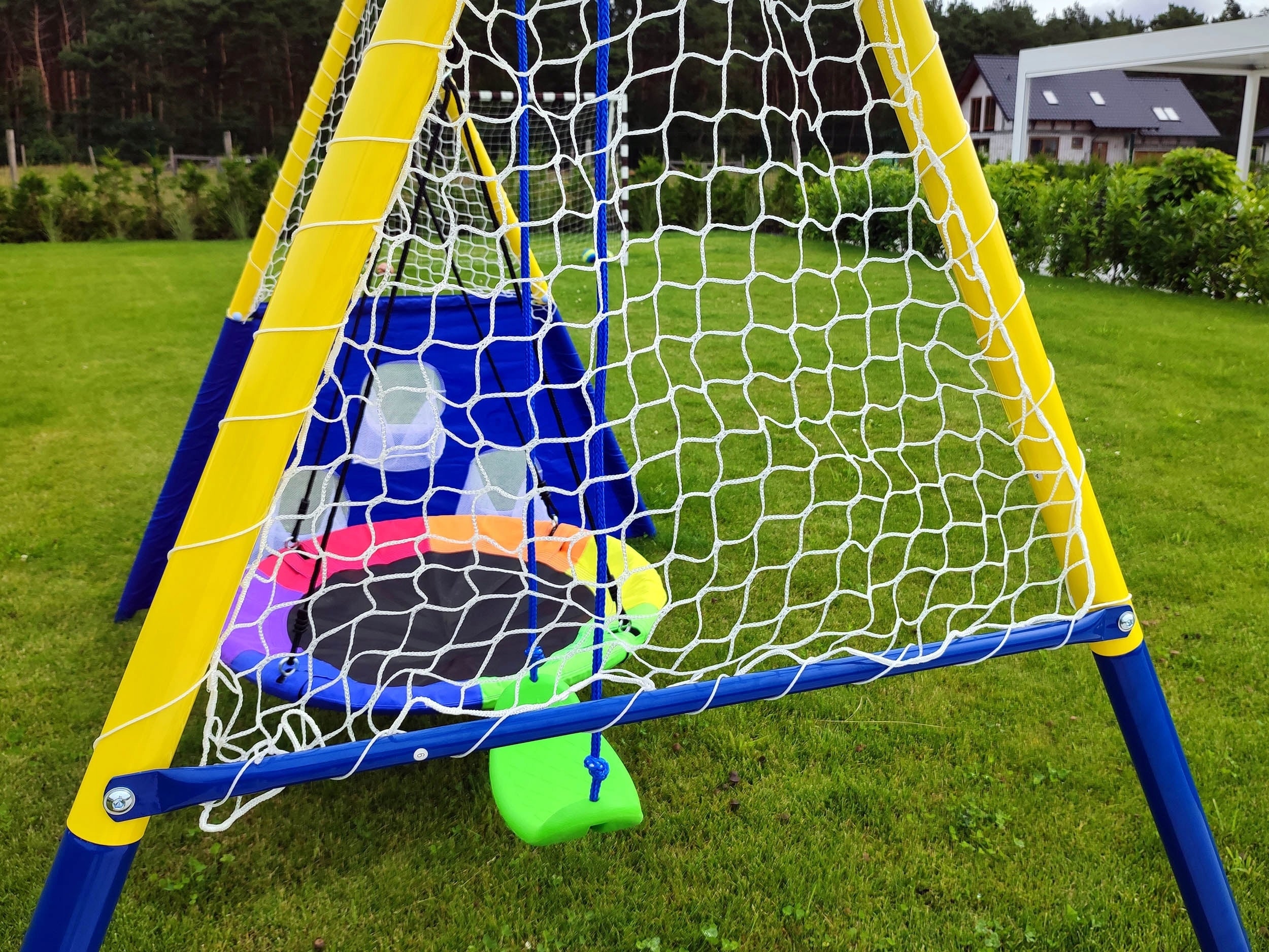 GARDEN SWING SQUARE TOYS FOR CHILDREN SWING FRAME STORK NEST Kid's age 3＋ years