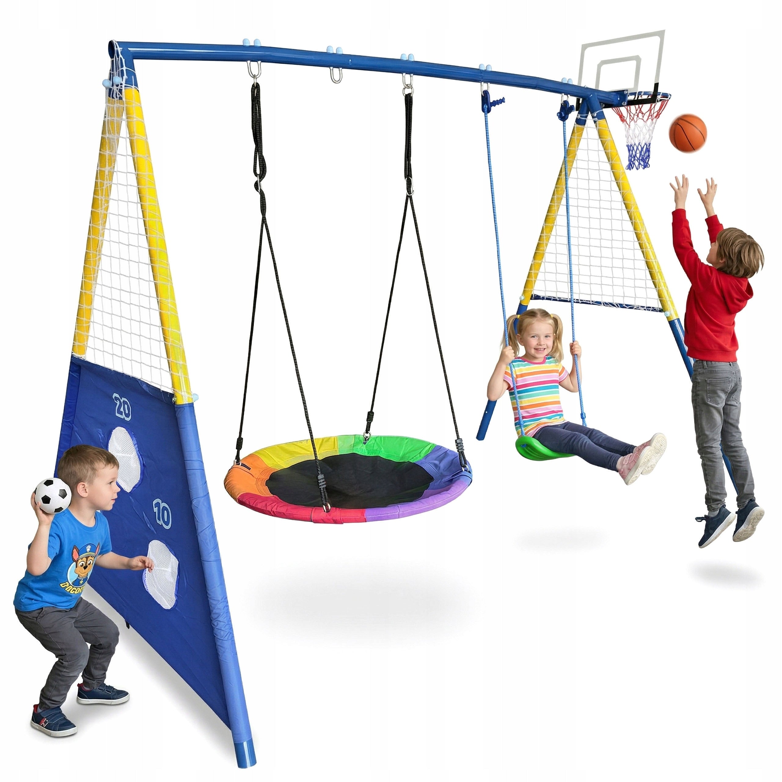 GARDEN SWING SQUARE TOYS FOR CHILDREN SWING FRAME STORK NEST