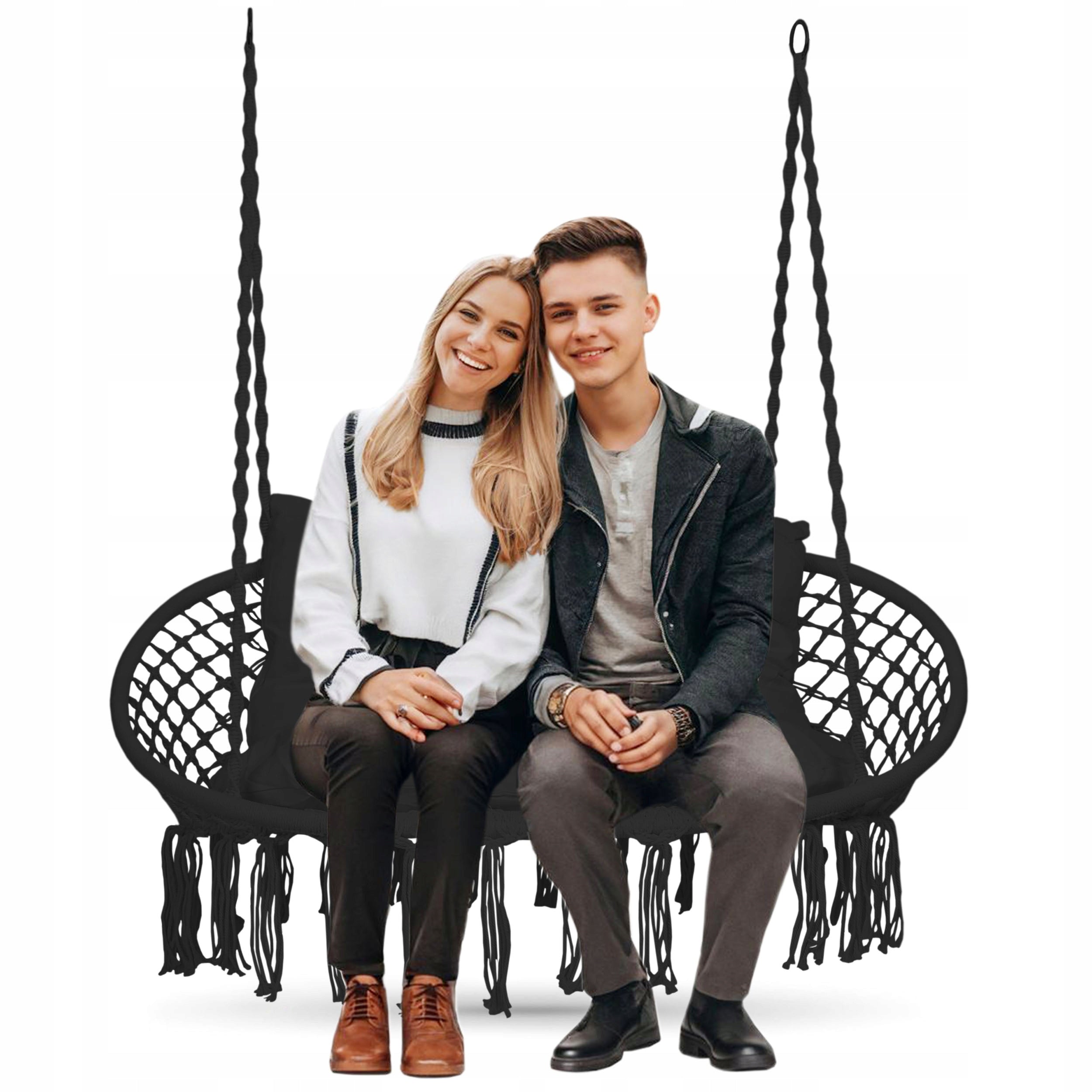 GARDEN SWING STORK NEST HANGING CHAIR DOUBLE HAMMOCK Kind hanging