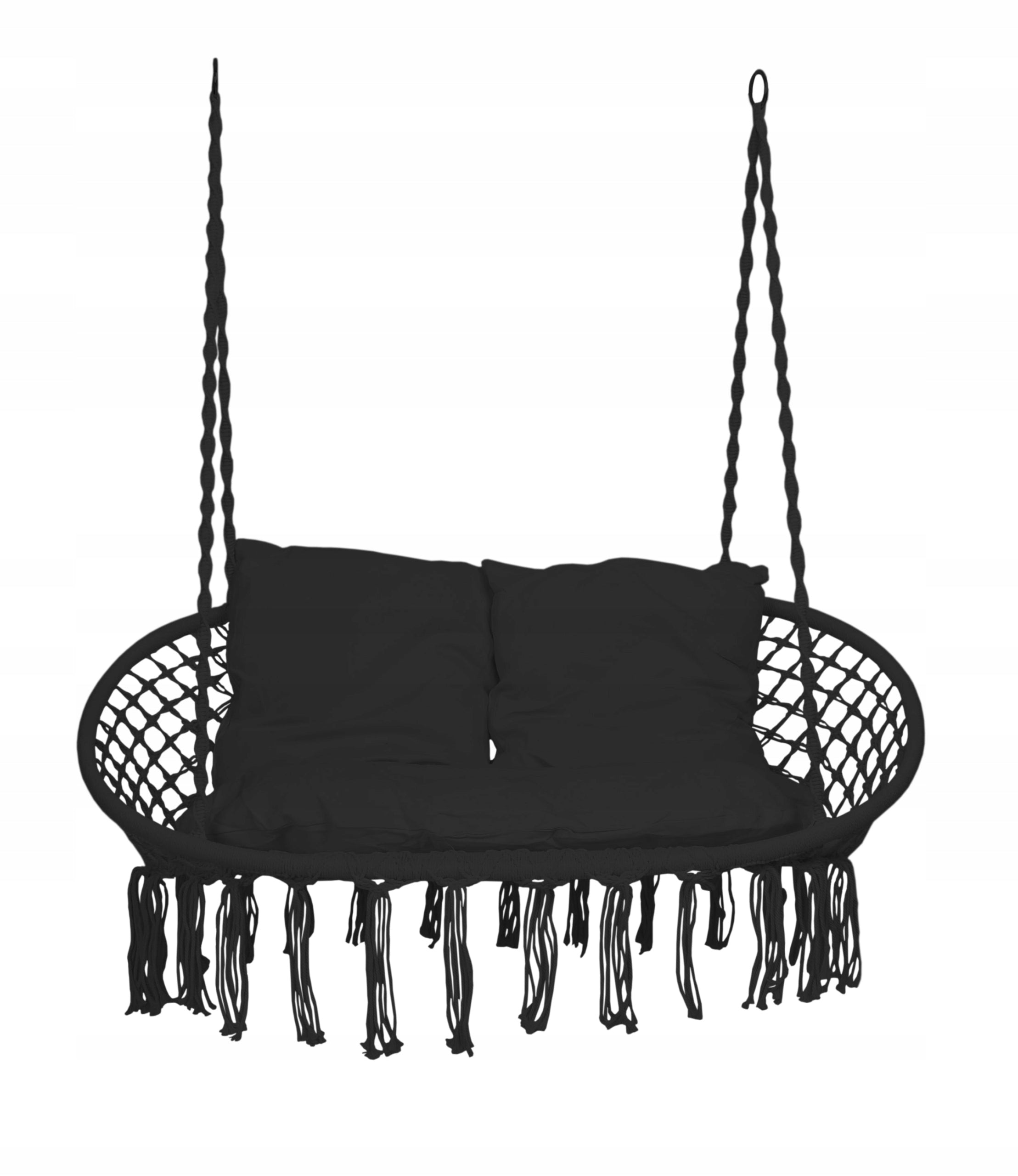 GARDEN SWING STORK NEST HANGING CHAIR DOUBLE HAMMOCK Seat width 129 cm