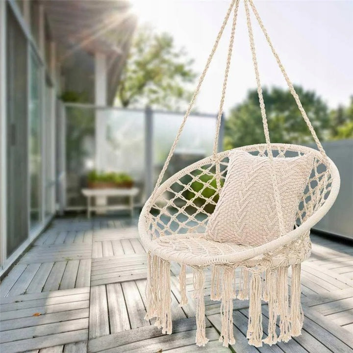 GARDEN SWING STORK NEST HANGING CHAIR FOR GARDEN HOUSE XL BOHO Product weight with unit packaging 3 kg