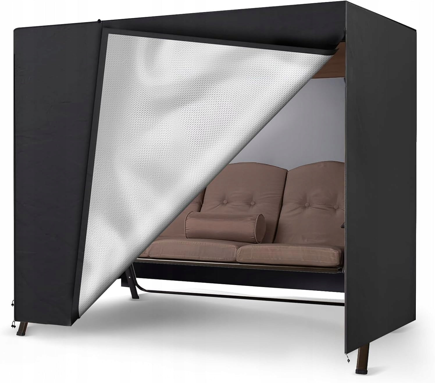 GARDEN SWING TARPAULIN 220CM 3 SEATER WATERPROOF PROTECTIVE