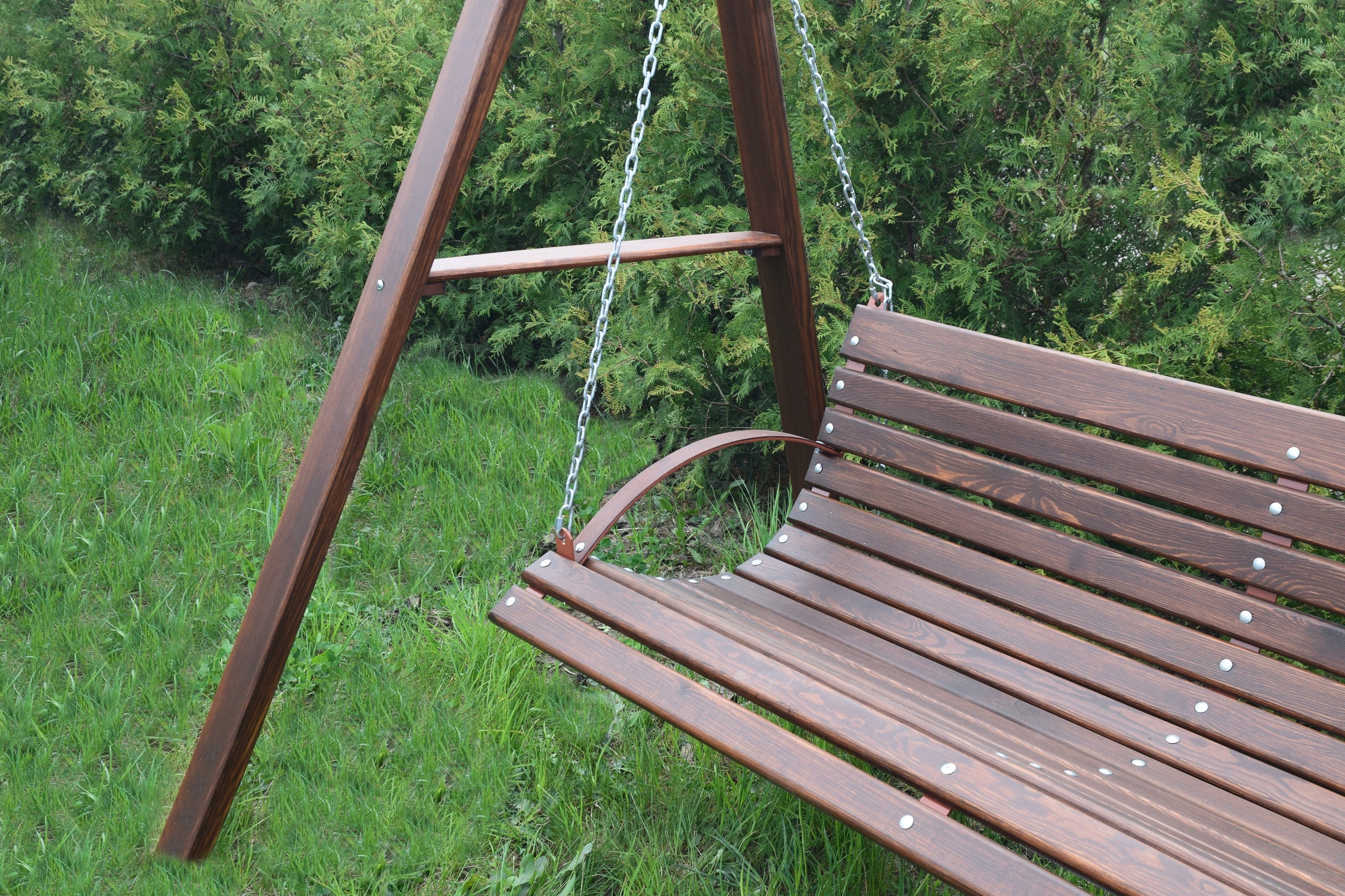 GARDEN SWING WOODEN -3 seater Rocking Kind freestanding
