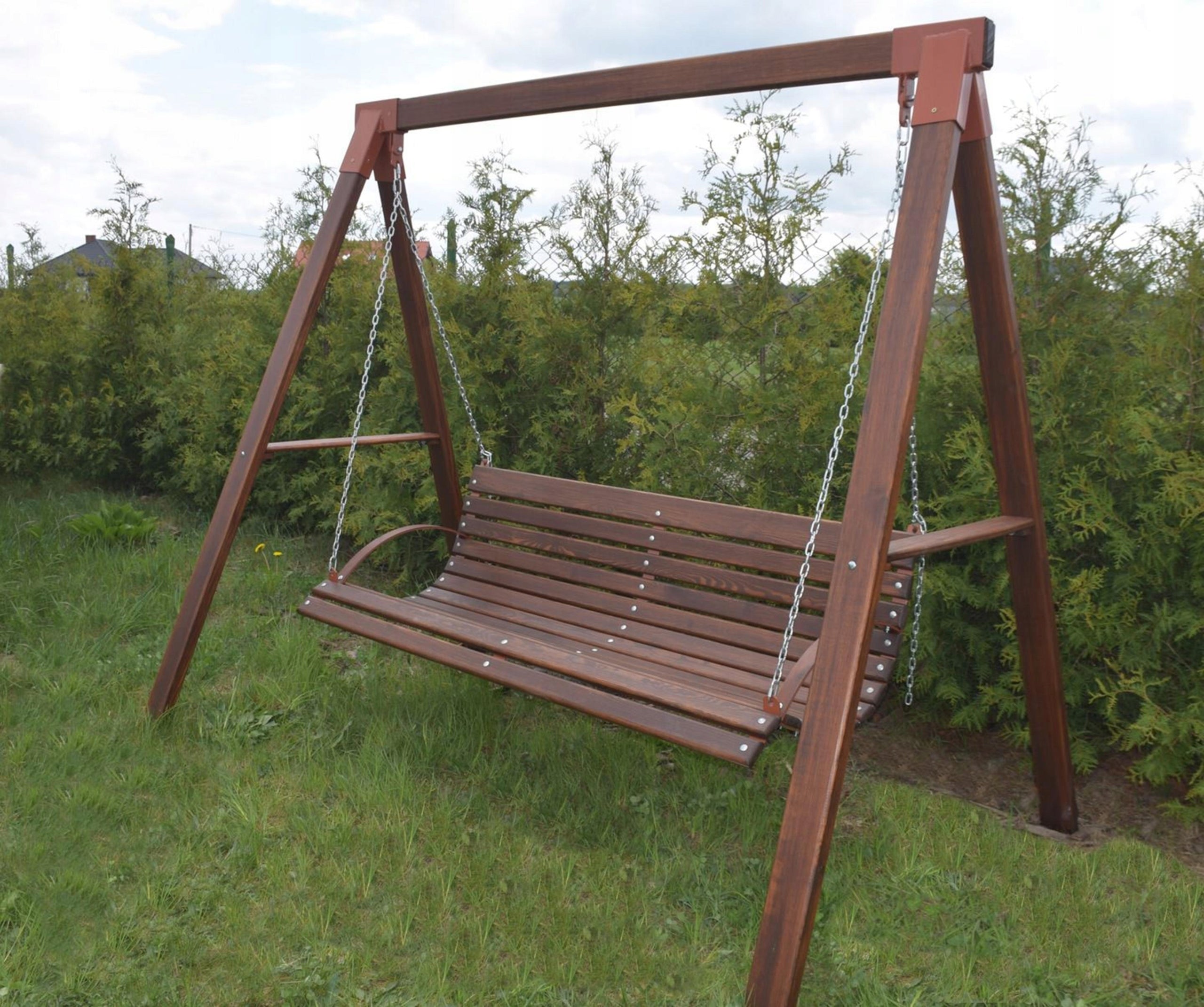 GARDEN SWING WOODEN -3 seater Rocking Seat length 50 cm