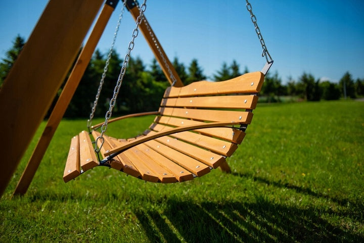 GARDEN SWING WOODEN SEAT WOODEN BENCH - VENUS Kind freestanding