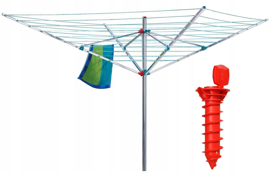 GARDEN SWIVEL DRYER FOR LAUNDRY 50M 4 ARMS LARGE COVER FREEBIE Brand no brand