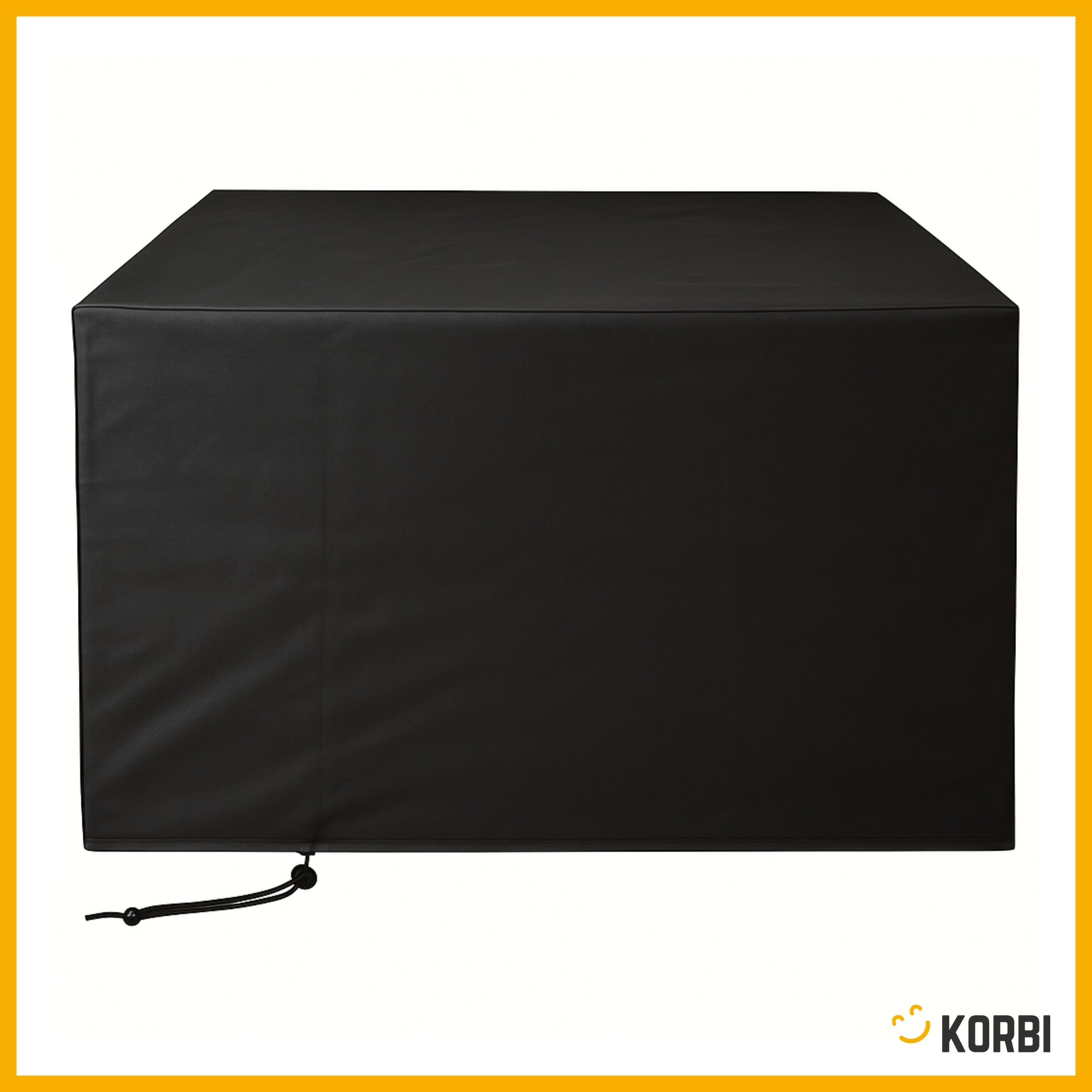 GARDEN TABLE COVER GRILL TABLE FURNITURE WATERPROOF BLACK 120x120x74 Packaging status original