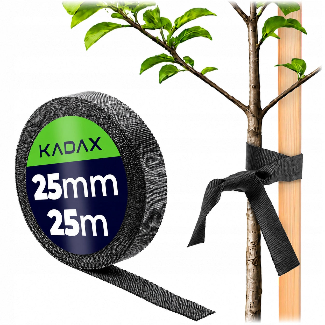 GARDEN TAPE FOR PLANT LIGATION 25mm/25m TREE TREES STRONG