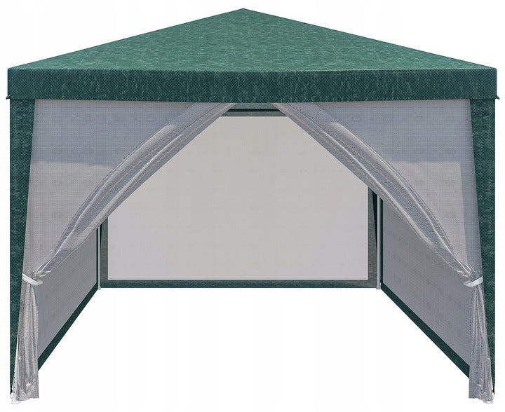 GARDEN TENT COMMERCIAL PAVILION 3X3M WITH MOSQUITO NET GAZEBO FOR GARDEN TERRACE Packaging status original