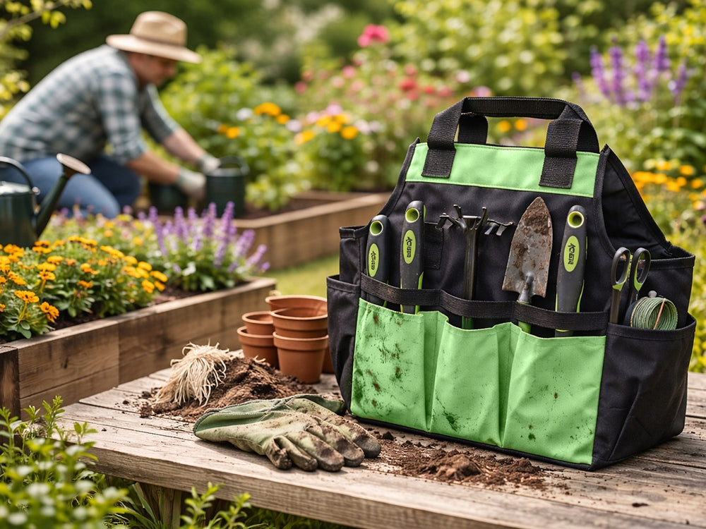 GARDEN TOOL BAG PORTABLE FOR GARDEN WORKSHOP ORGANIZER LARGE Brand DIVODV