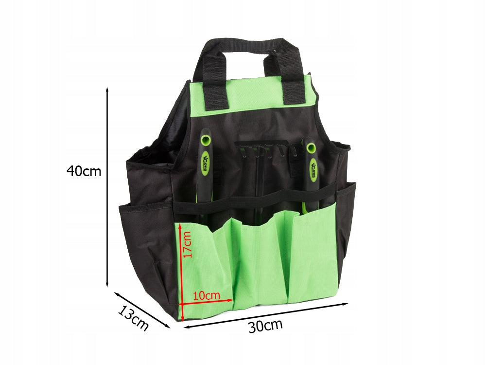 GARDEN TOOL BAG PORTABLE FOR GARDEN WORKSHOP ORGANIZER LARGE Product width 13 cm