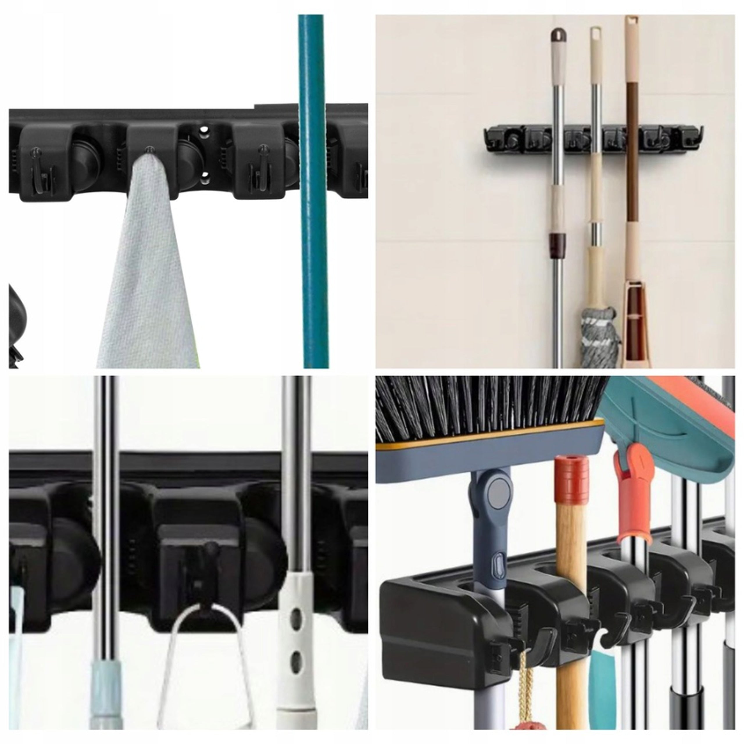 GARDEN TOOL HANGER WALL MOUNT BROOM HOOK MOP RAKE SHOVELS Product height 6 cm