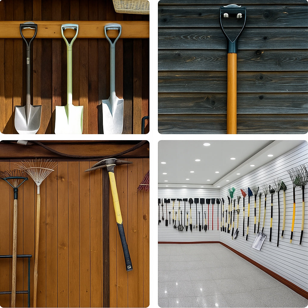GARDEN TOOL HANGER WALL MOUNT BROOM RAKE ORGANIZER 20 PCS Manufacturer code uchwyt wieszak na narzedzia miotly mop grabie
