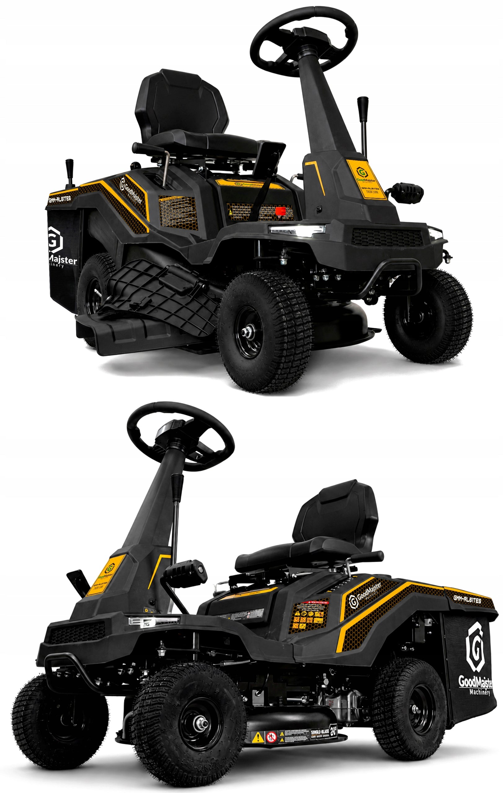 GARDEN TRACTOR RIDER Lawn mower 61cm 3in1 4,5kW 224cc RATO GoodMajster Packaging status original