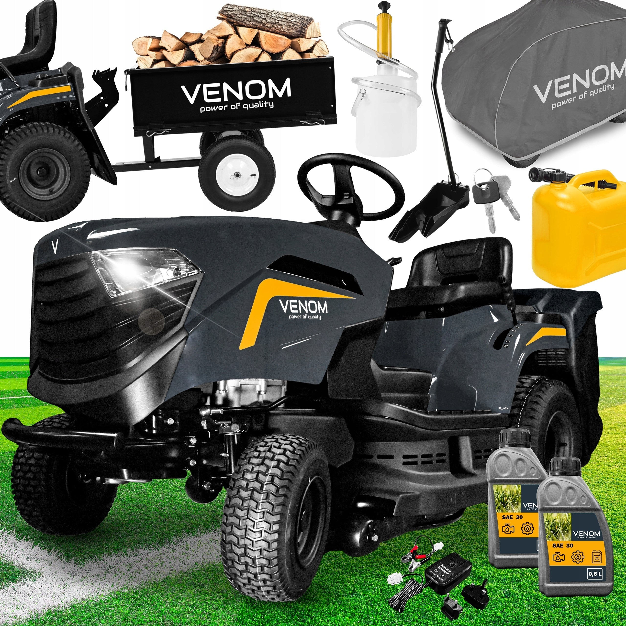 GARDEN TRACTOR VENOM BY STIGA MOWER 450 HYDRO 12IN1 MULCHING SUPER