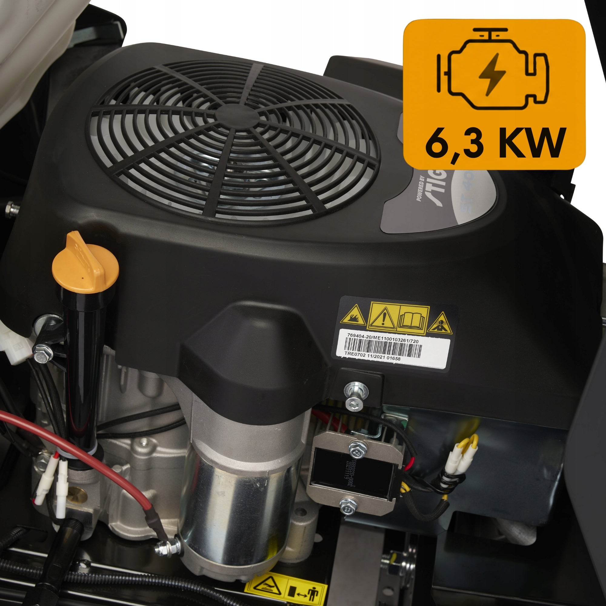GARDEN TRACTOR WITH BASKET 200L ALPINA BY STIGA AT4 84 HA HYDROSTAT MULCZER Manufacturer code 2T2100404/A22