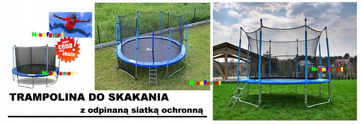 GARDEN TRAMPOLINE 252cm WITH SAFETY NET Brand Hop-Sport