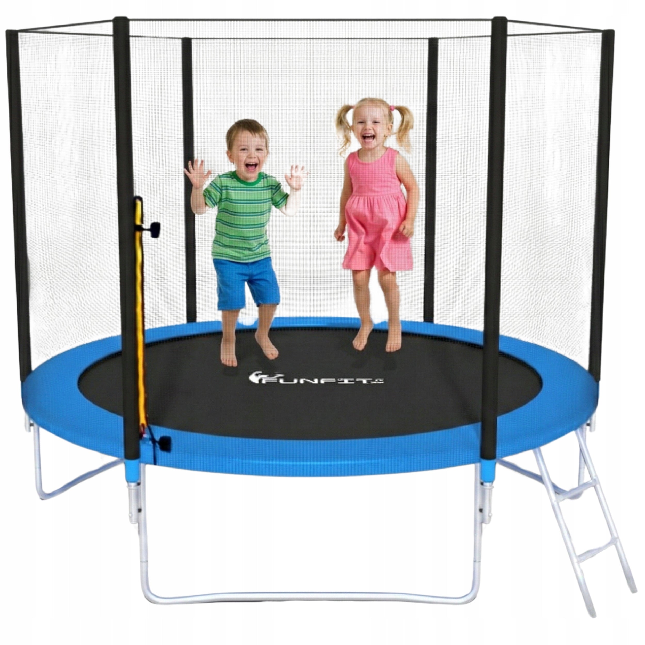 GARDEN TRAMPOLINE 312CM 10FT OUTDOOR NET + LADDER FUNFIT