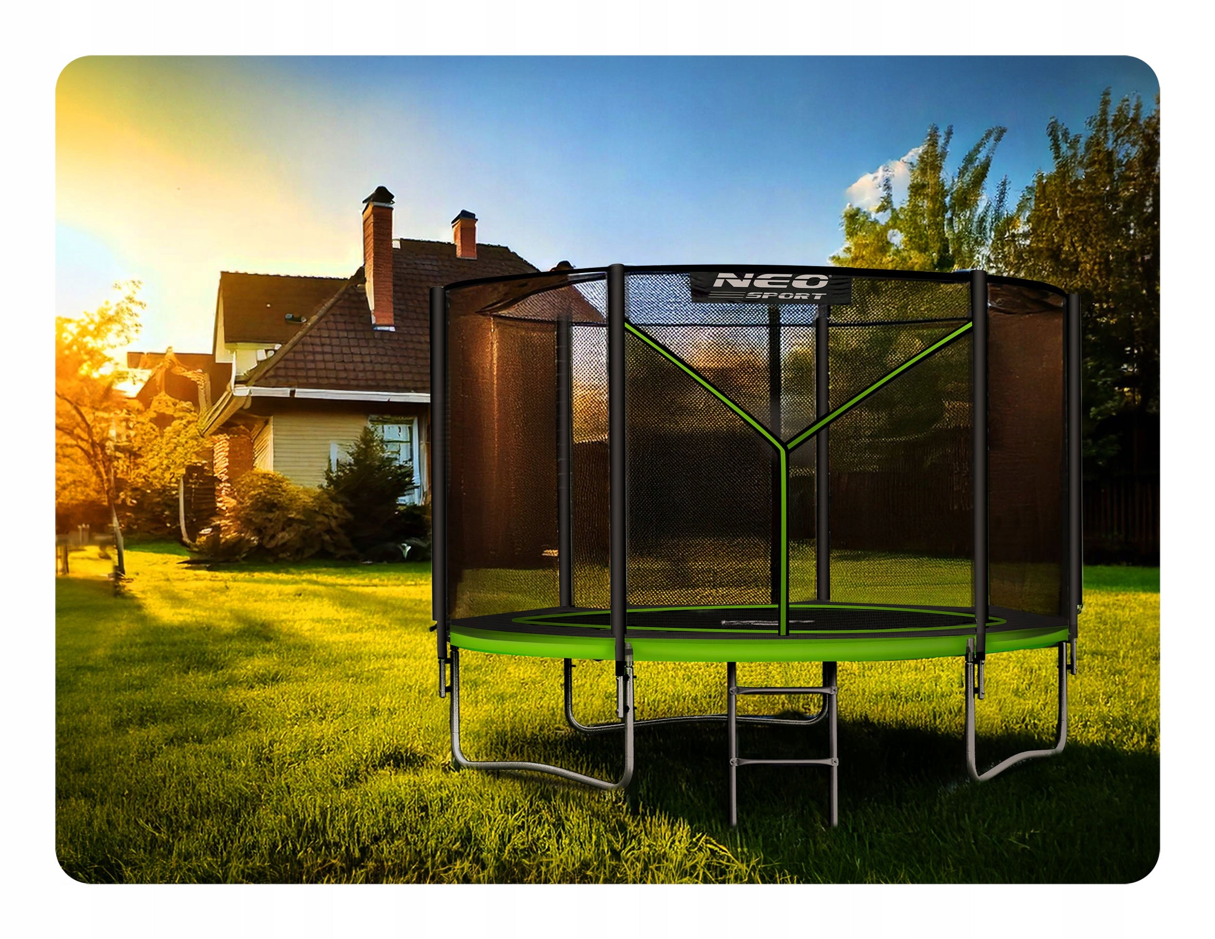 GARDEN TRAMPOLINE 312cm 10ft NEOSPORT model 2025 Net height 180 cm