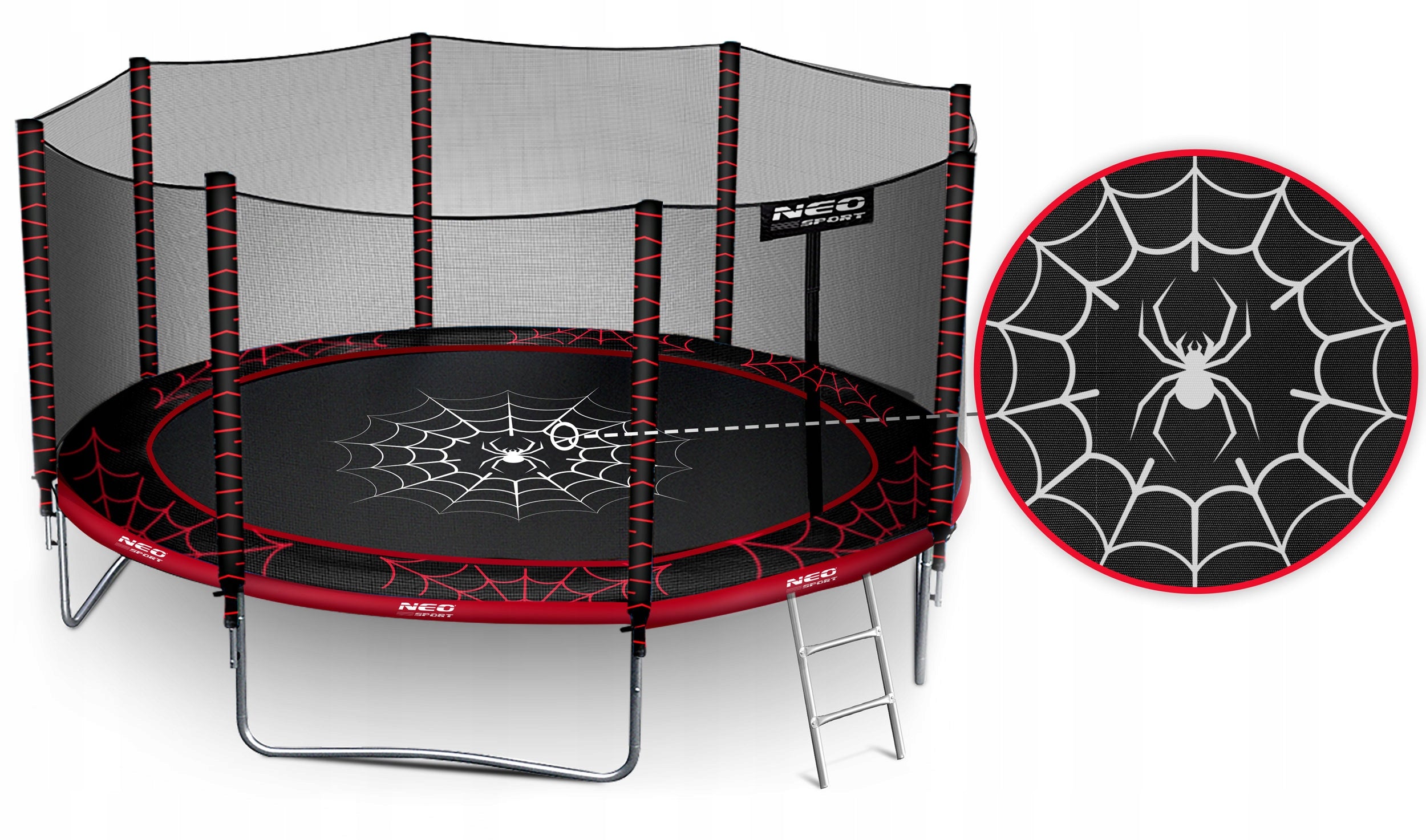 GARDEN TRAMPOLINE 374cm 12ft NEOSPORT model 2025 Packaging status original