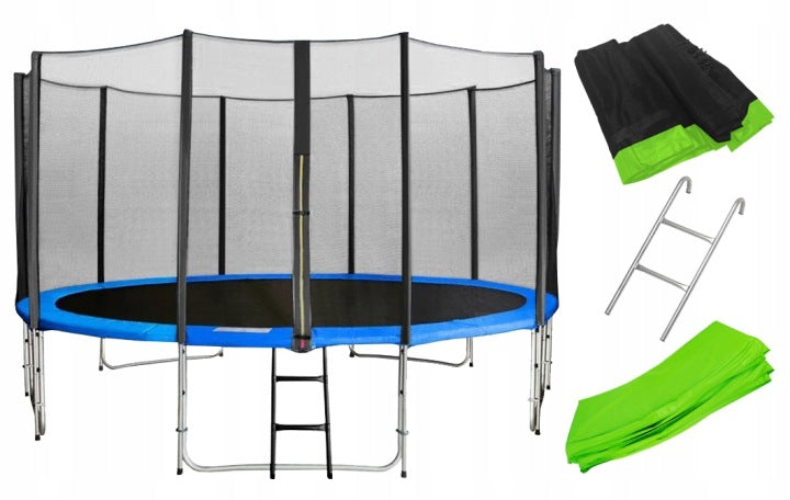 GARDEN TRAMPOLINE 487CM 16FT FOR CHILDREN NET LADDER LARGE STABLE Manufacturer code TRAMP.16FT